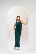 Emerald Pleat Poise Co ord Set