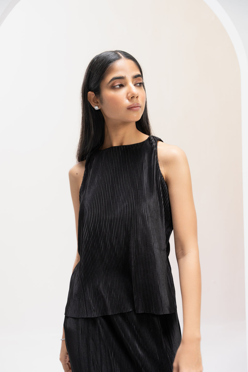 Midnight Pleated Co-ord Set