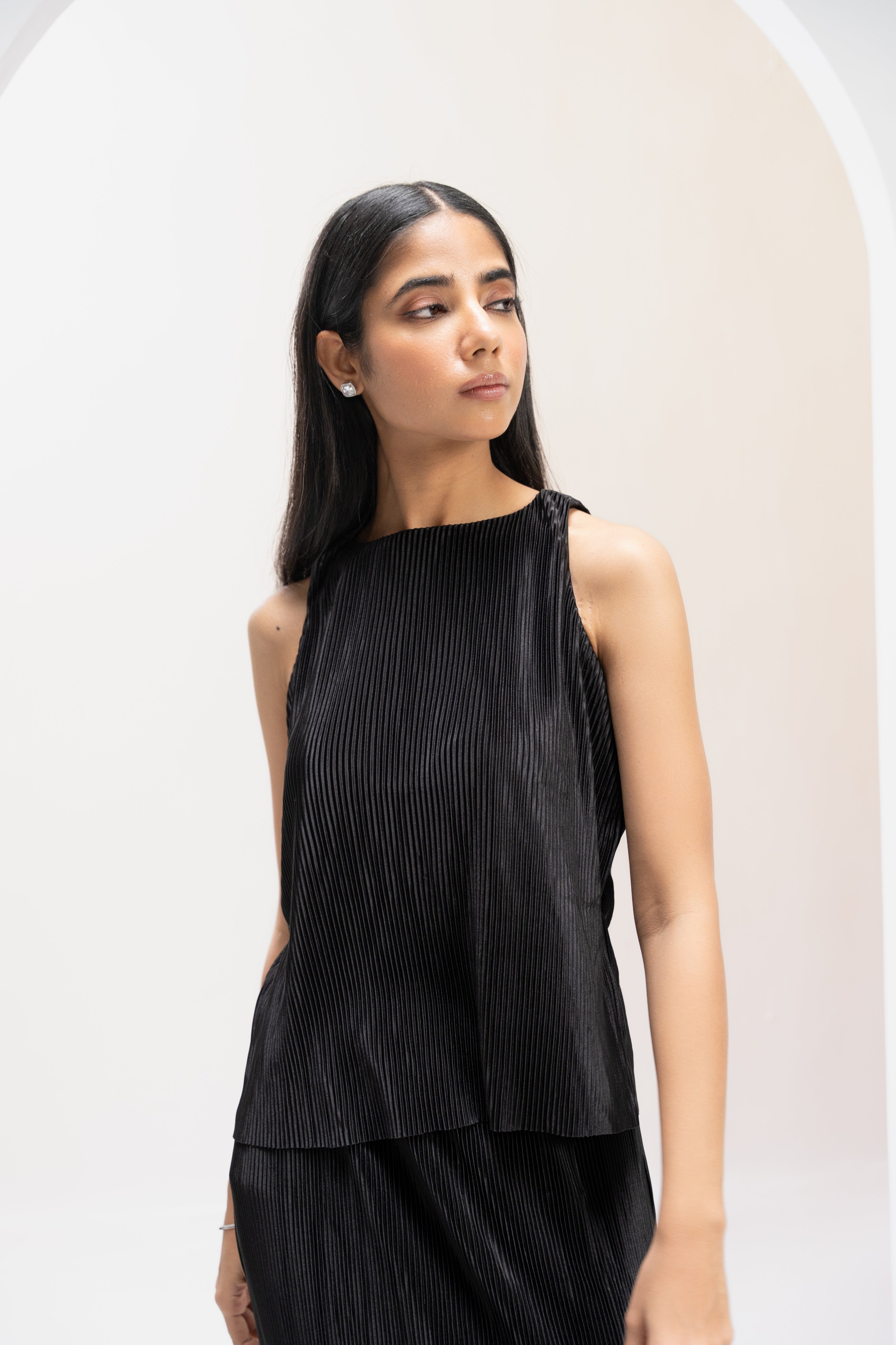 Midnight Pleated Co-ord Set