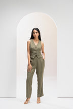 Olive Urban Edge Pant Co ord Set