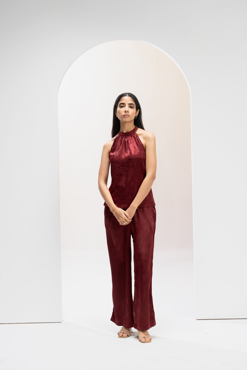 Ruby Jacquard Statement Co ord Set