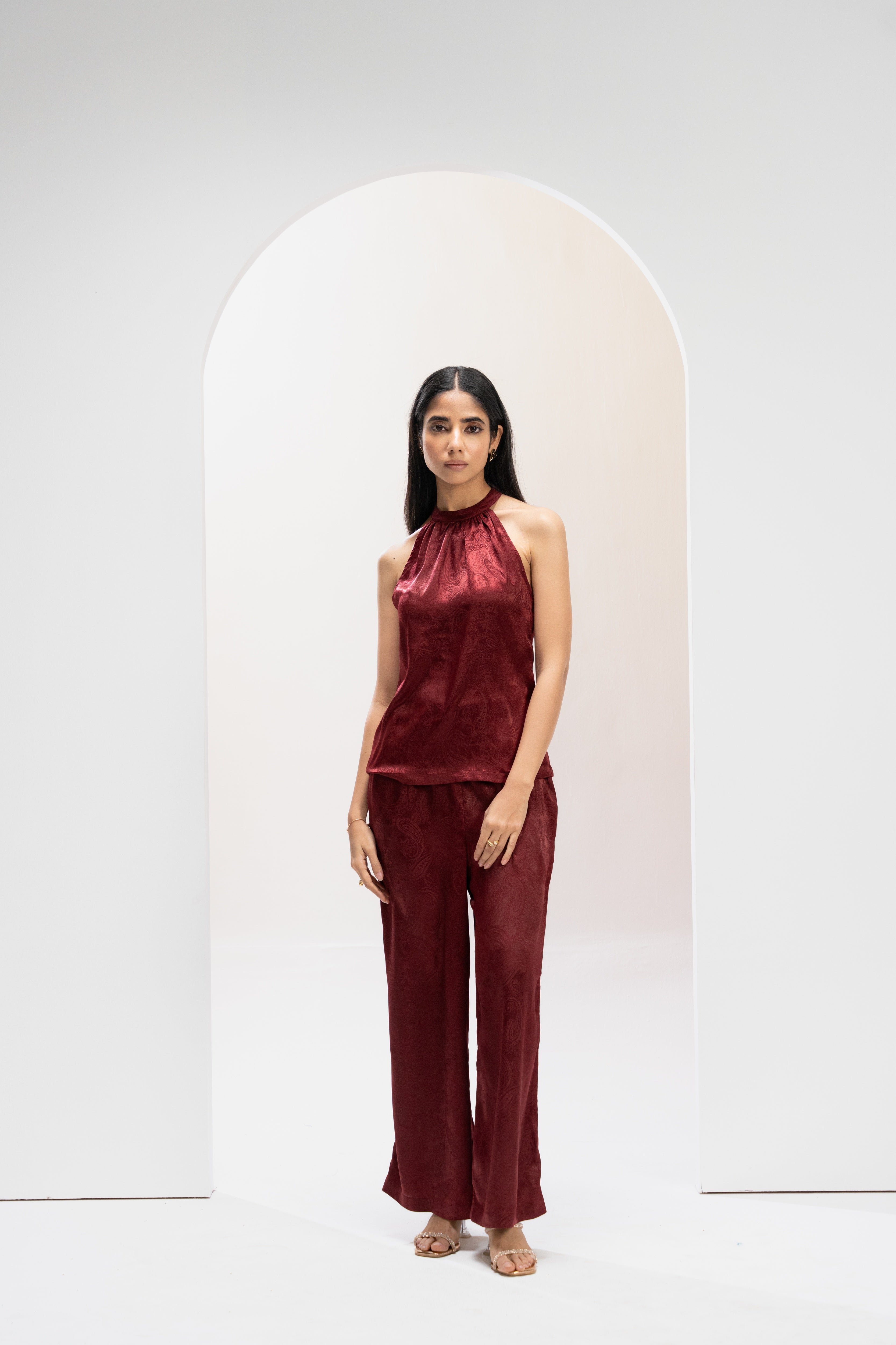 Ruby Jacquard Statement Co ord Set