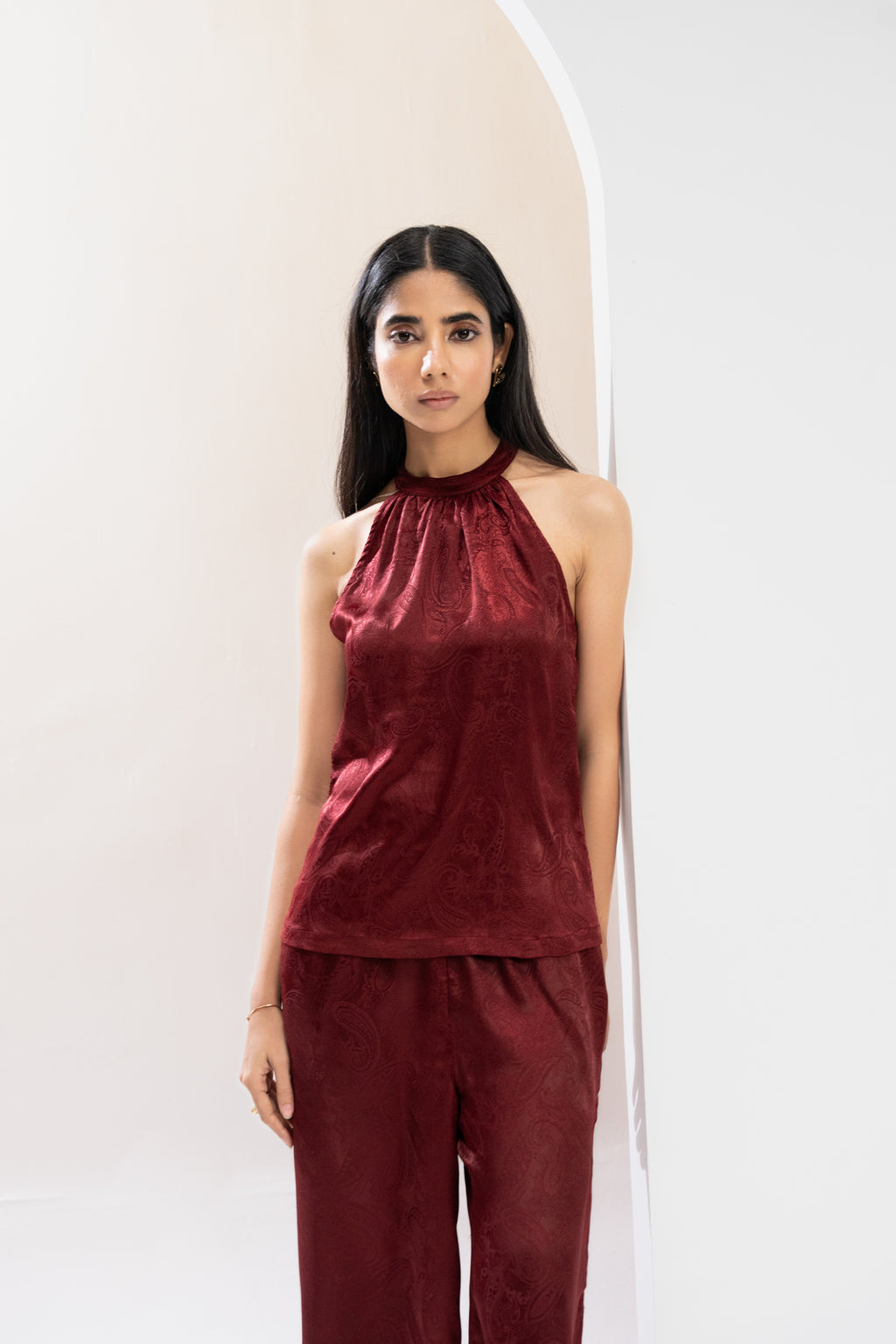 Ruby Jacquard Statement Co ord Set