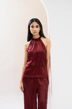 Ruby Jacquard Statement Co ord Set