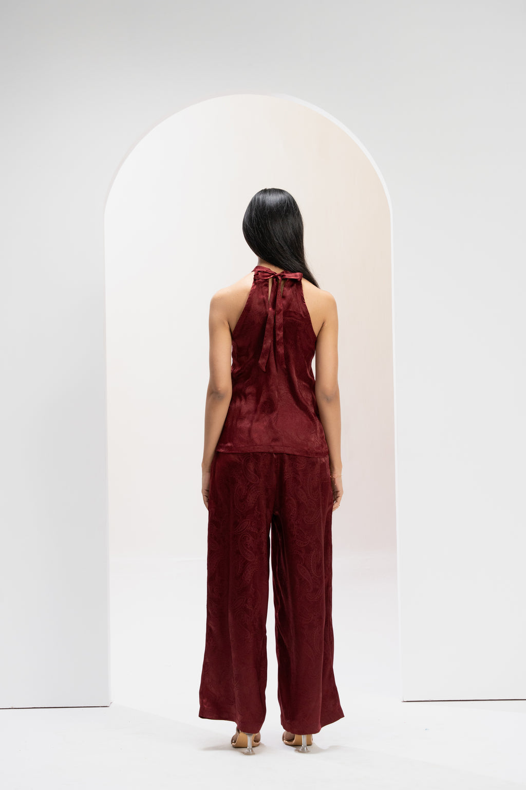 Ruby Jacquard Statement Co ord Set