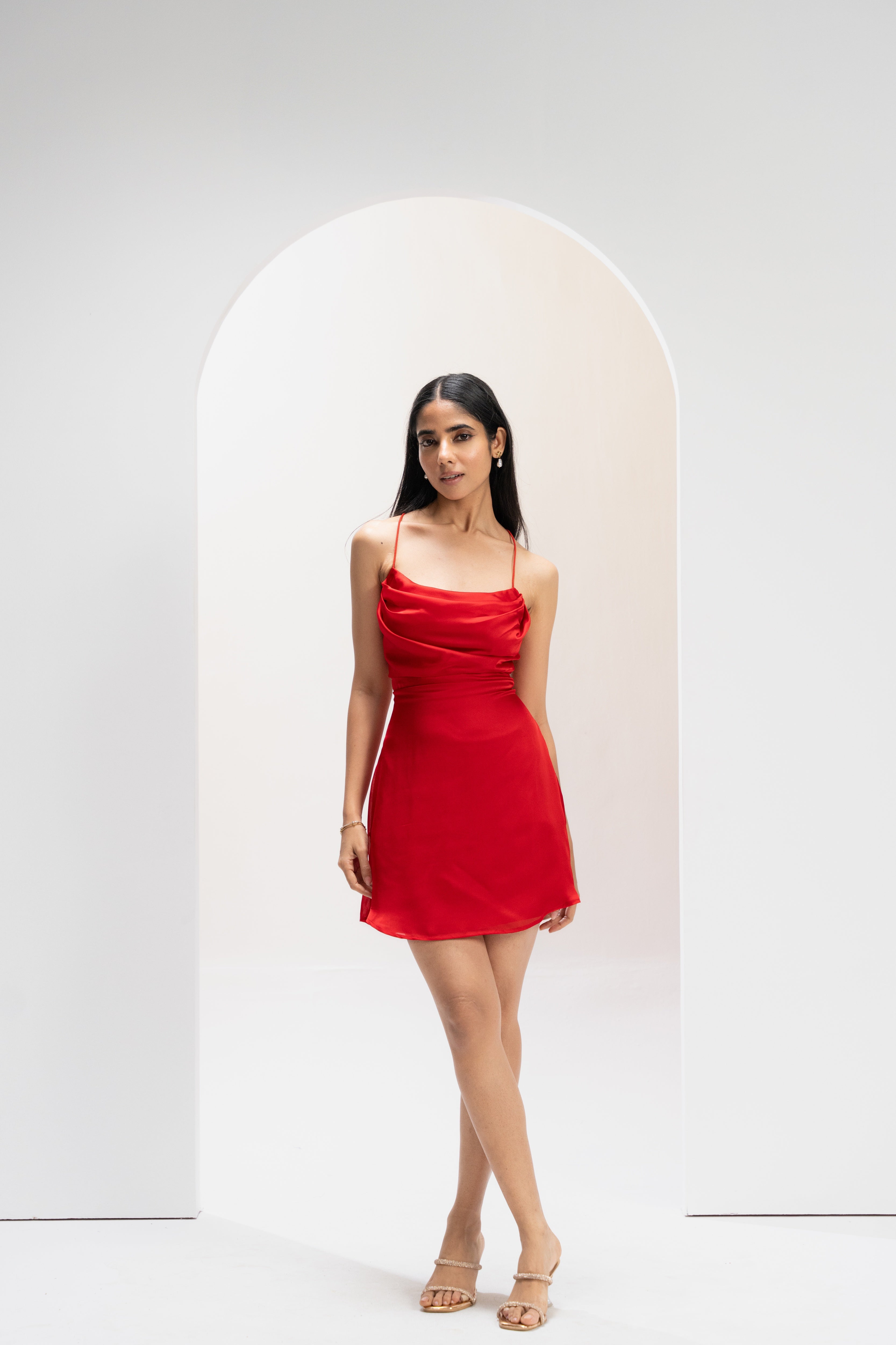 Scarlet Edge Mini Dress
